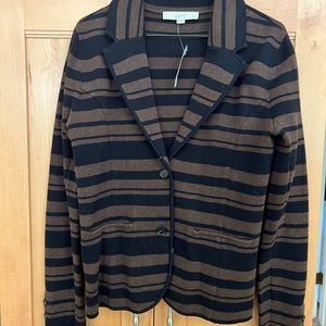 Chocolate Brown and Black Jacket Size Small